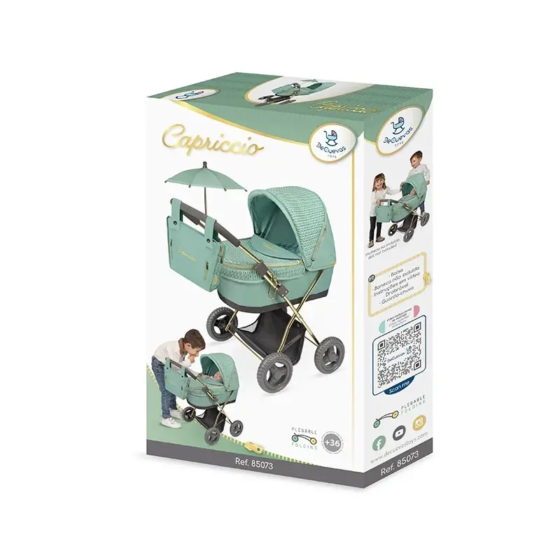 Miniatura: DeCuevas - Carrinho Bonecas C/Sombrinha Capriccio