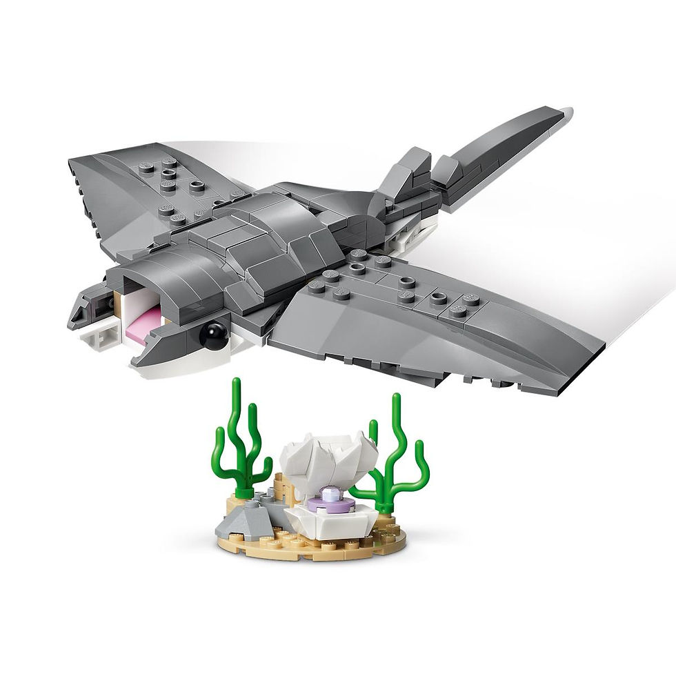 Miniatura: Lego Creator - Tubarão Feroz com Baú do Tesouro