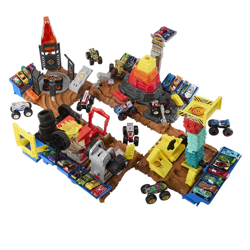 Miniatura: Hot Wheels - Pista Monster Trucks Arena Fire Crash Challenge