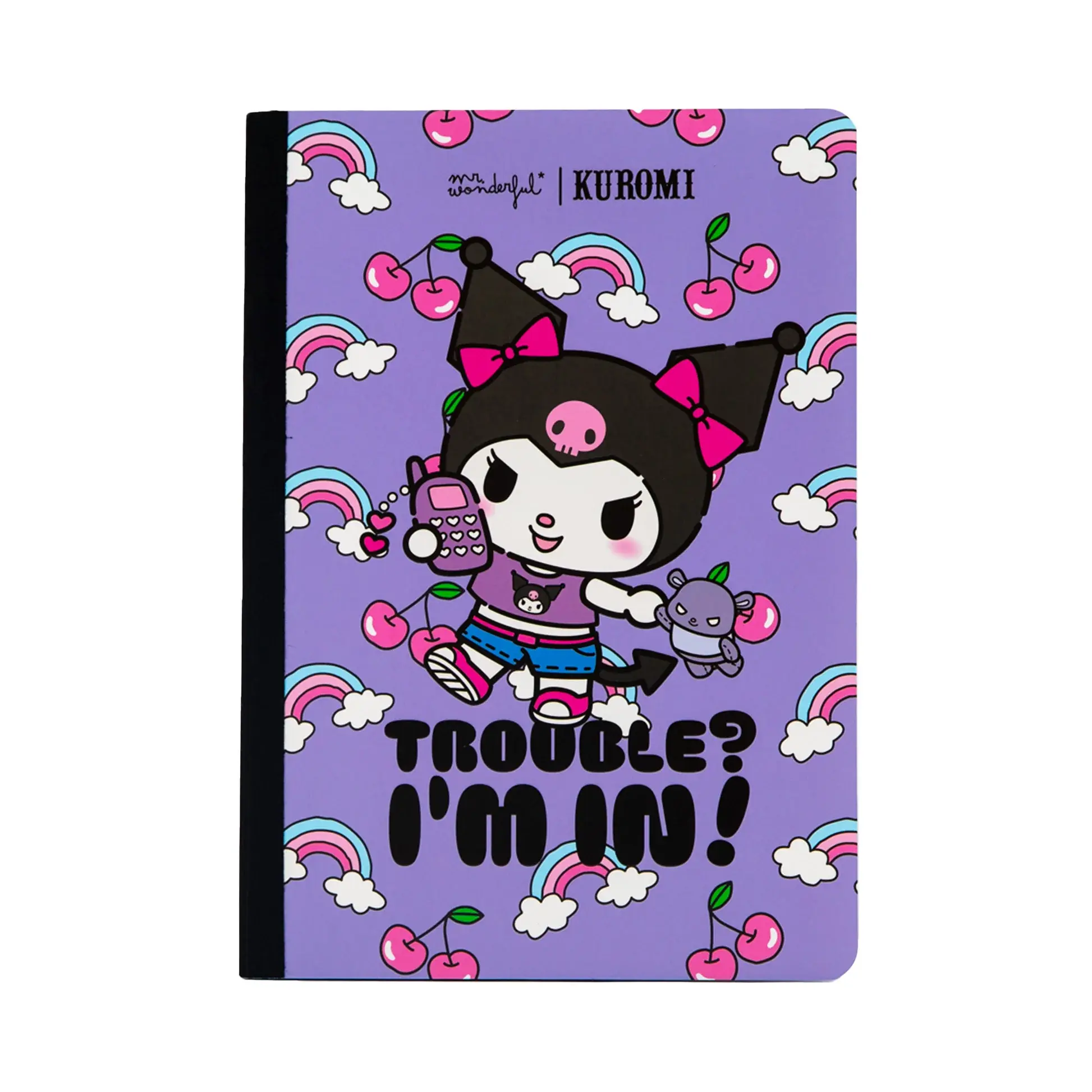 Mr. Wonderful - Caderno A5 Kuromi - Problemas? Estou dentro!