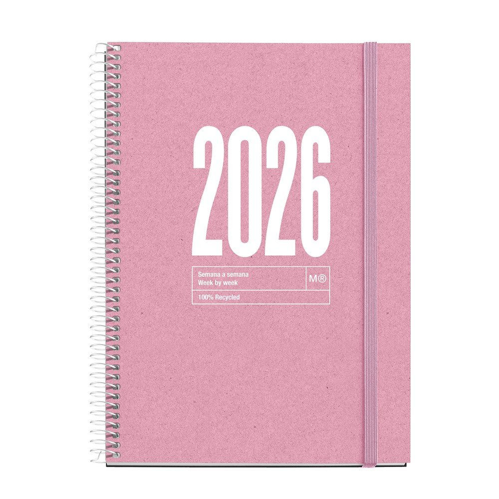 Agenda MR Plus S/V Recyclad Rosa 2026