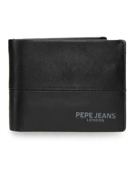 Pepe Jeans - Carteira Horizontal C/Porta Moedas Ithaca Preta