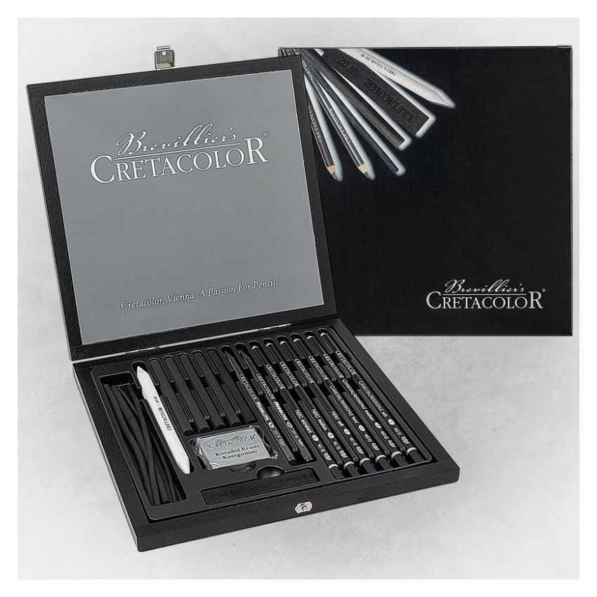 Cretacolor - Black Box Conjunto de Carvão 20 peças