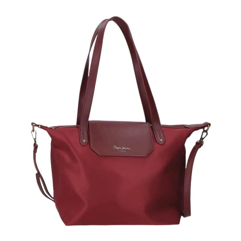 Pepe Jeans - Mala de Ombro Grande Leire Bordeux