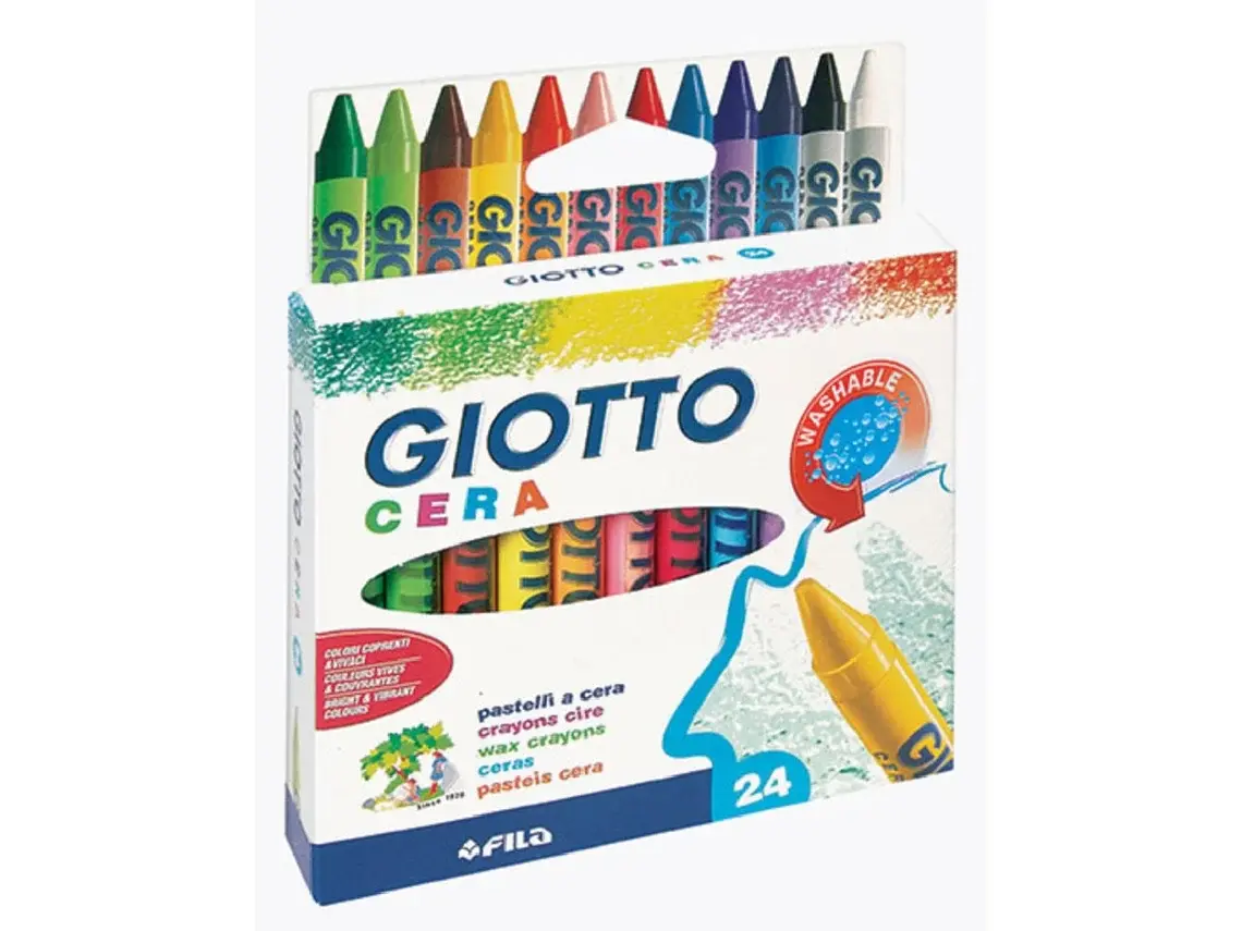 Giotto - Lápis de Cera Embalagem de 24 Unid.