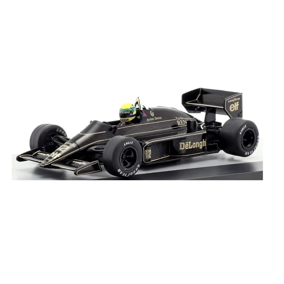 Miniatura: Carro F1 Lotus 97T  #12 Ayrton Senna 1985 1:43