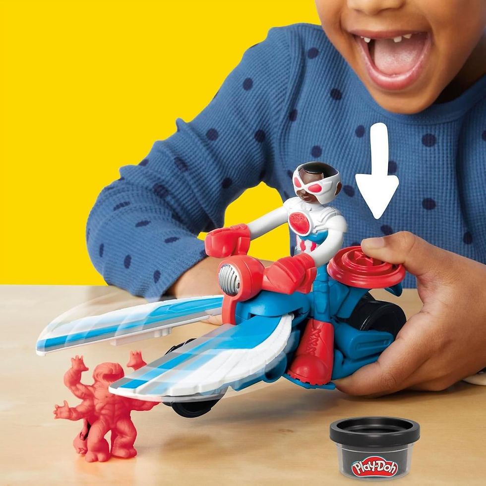 Miniatura: Play-Doh - Capitão América Moto Cortadora