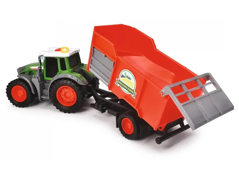 Miniatura: Dickie - Trator Fend C/Reboque C/Som e Luz