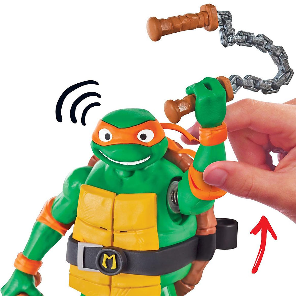 Miniatura: Tartaruga Ninja Shouts Figura DeLuxe "Michelangelo"