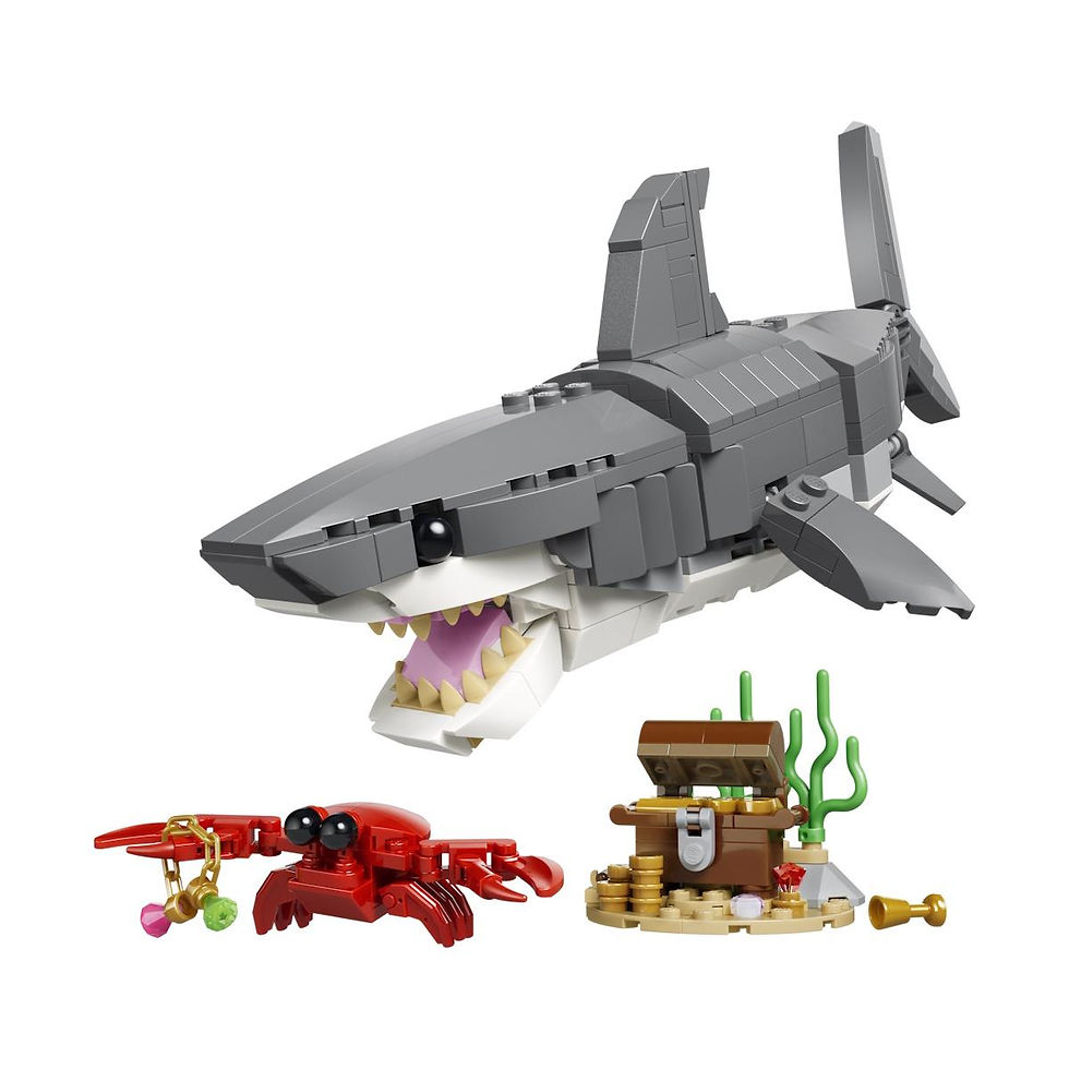 Miniatura: Lego Creator - Tubarão Feroz com Baú do Tesouro