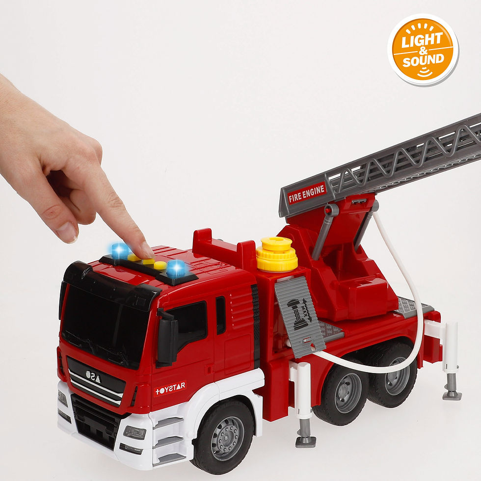 Miniatura: Camião Bombeiros C/Escada C/Luz e Som Speed & Go