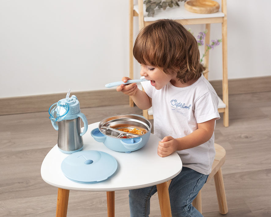 Miniatura: Kiokids - Tigela Térmica C/Ventosa Azul