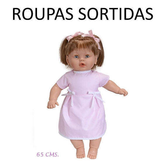 Boneca Risita C/Cabelo e Sons 65cm