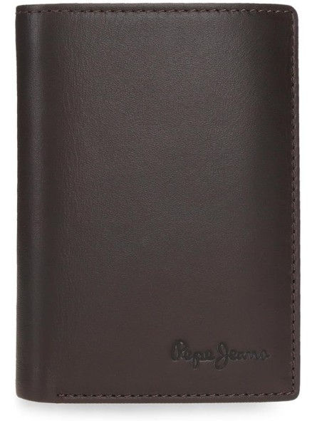 Pepe Jeans - Carteira Vertical C/Porta Moedas Luton Castanha