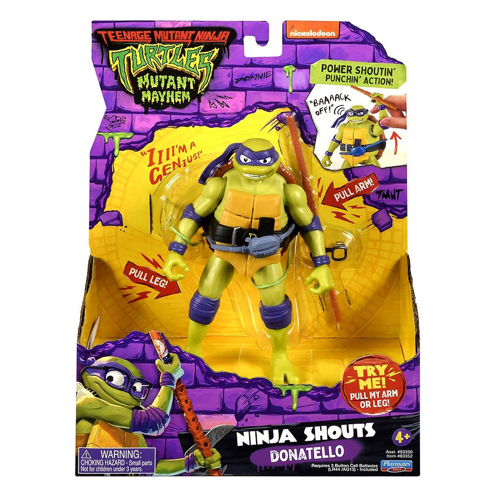 Tartaruga Ninja Shouts Figura DeLuxe "Donatello"