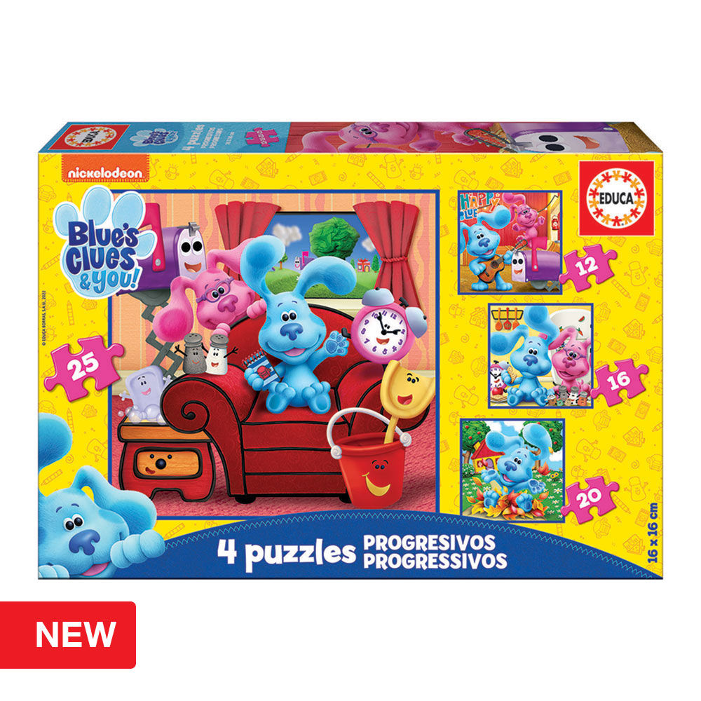 Educa - Puzzles Progressivos Blue´s Clues 12+16+20+25