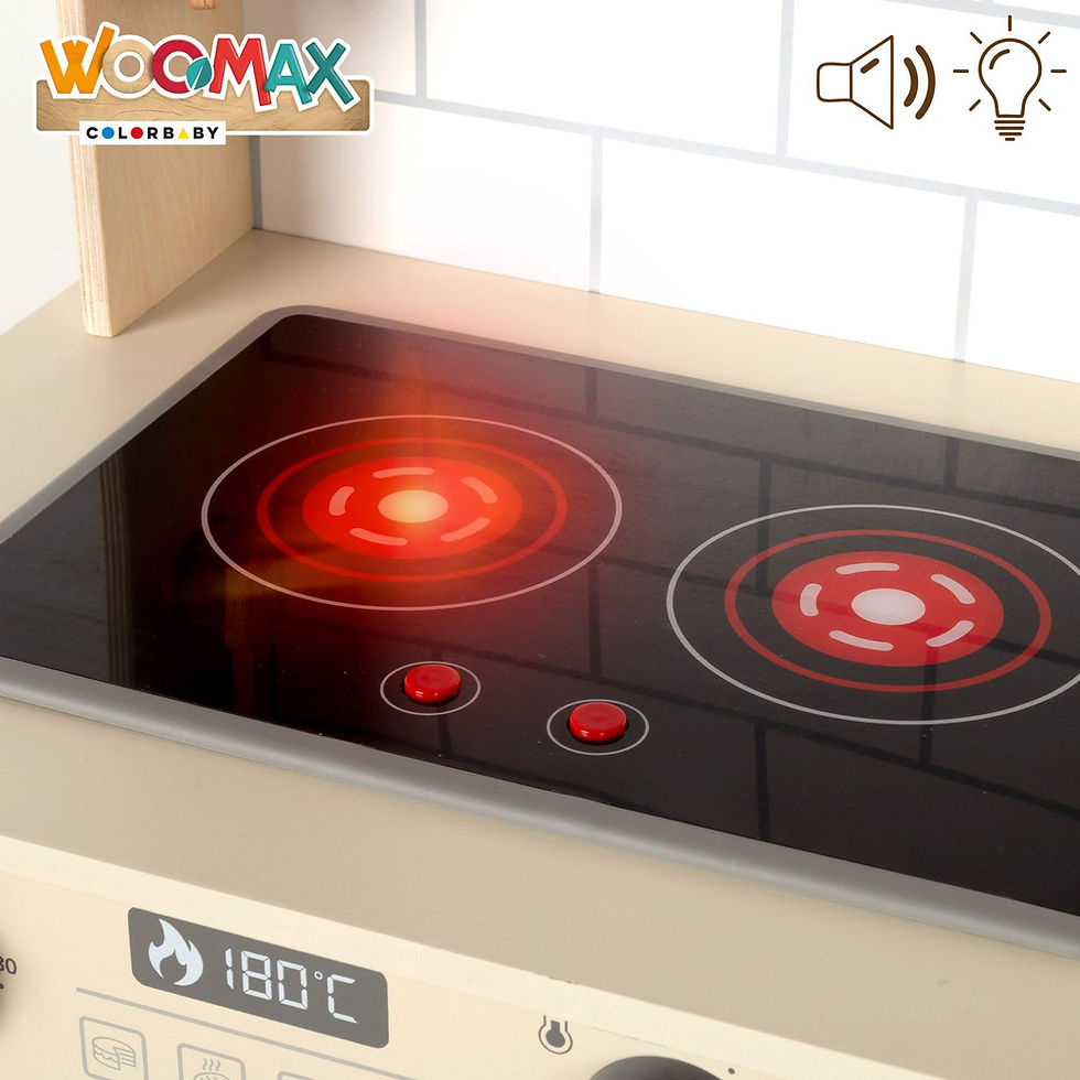 Miniatura: Cozinha Elec. Madeira C/Forno Luz e Som WooMax
