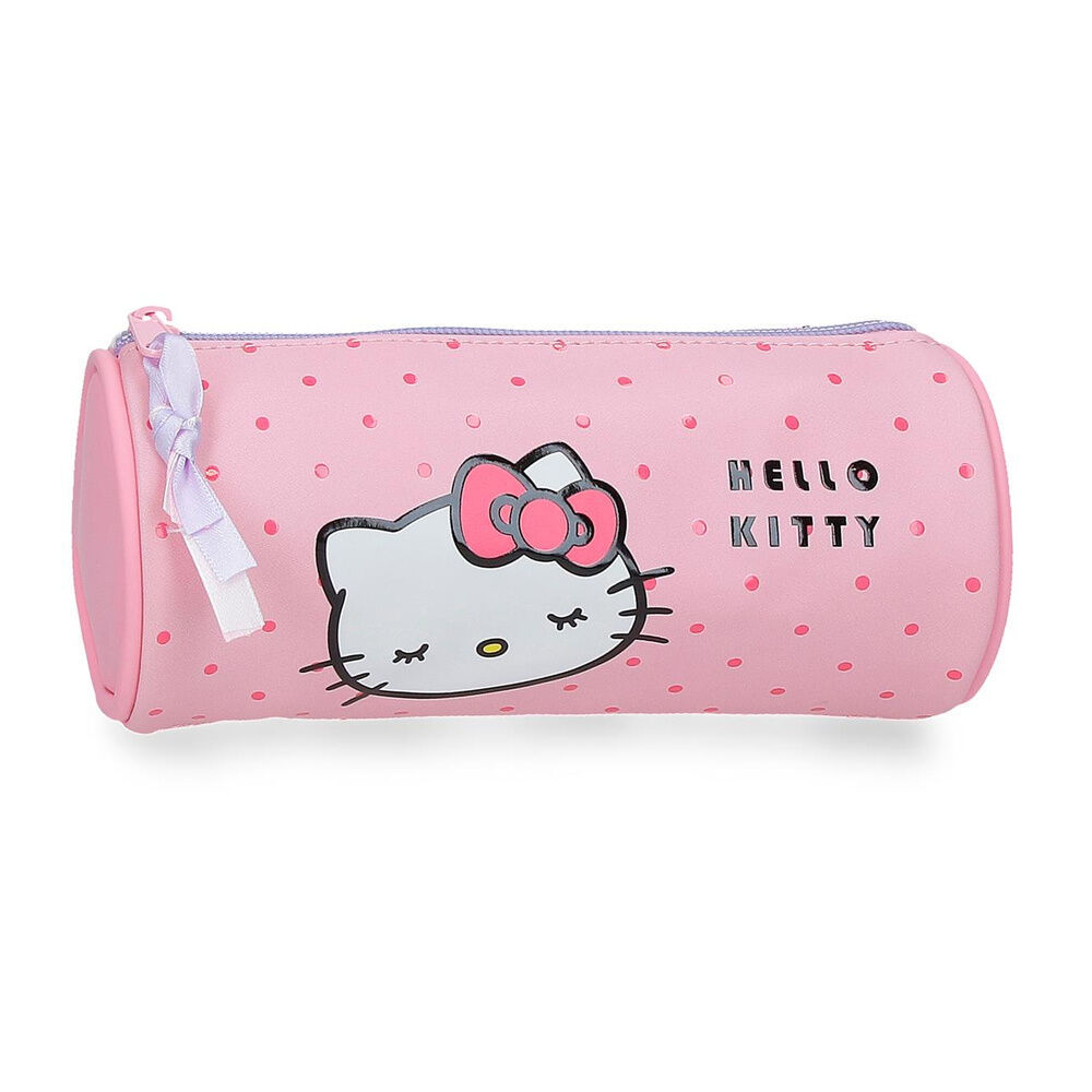 Estojo Redondo Hello Kitty Bows