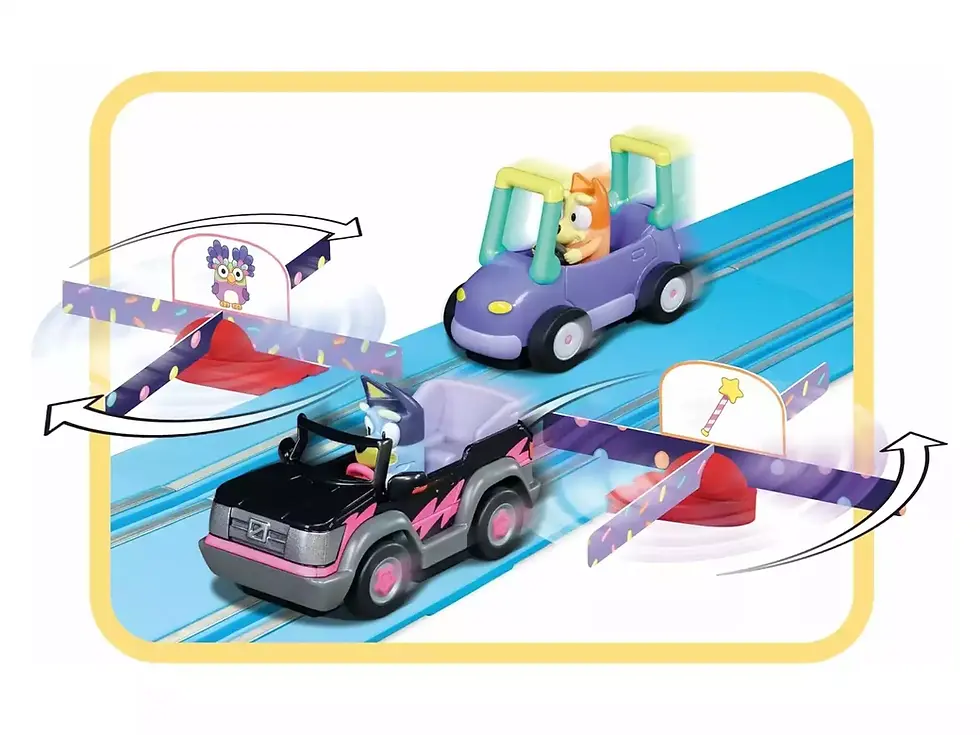 Miniatura: Carrera - Pista Carros Bluey & Bingo 2,4m