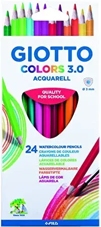 Giotto - Lápis de Cor Colors 3.0 Aguarela Cx. 24 Unid.