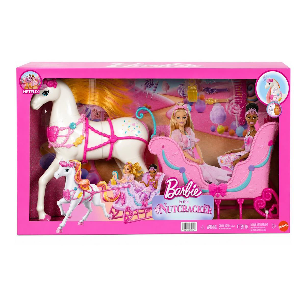 Barbie Nutcracker Cavalo e Ternó do Reino dos Doces