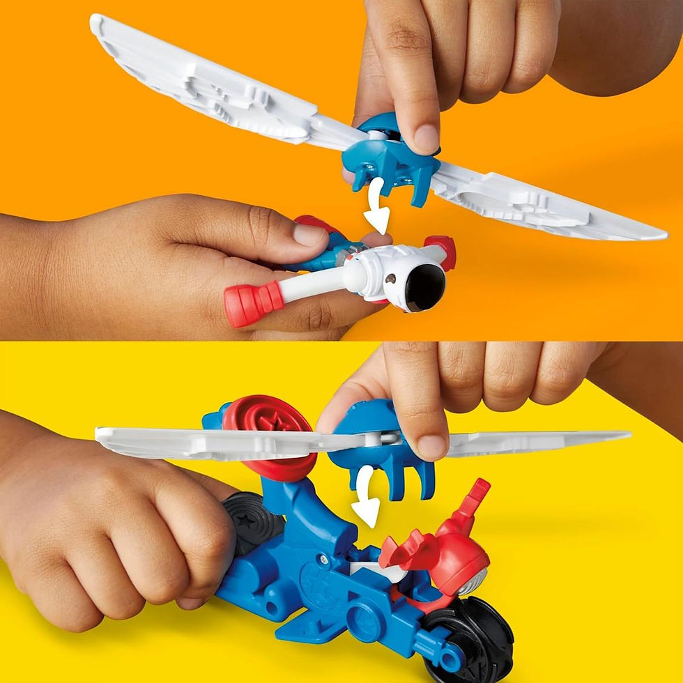 Miniatura: Play-Doh - Capitão América Moto Cortadora