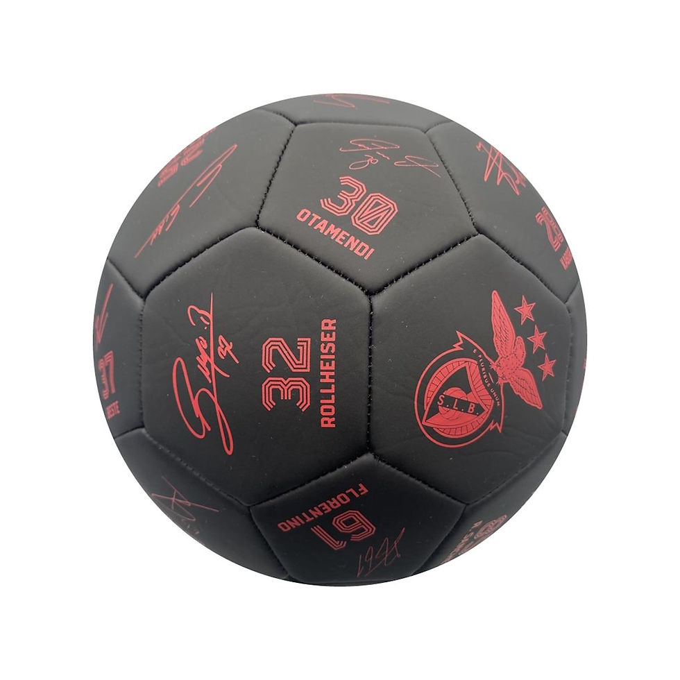 Bola Futebol Assinaturas Preta SLB