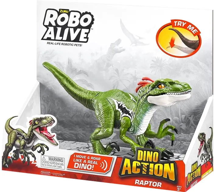Zuru - Robo Alive Dino Action Raptor C/Sons