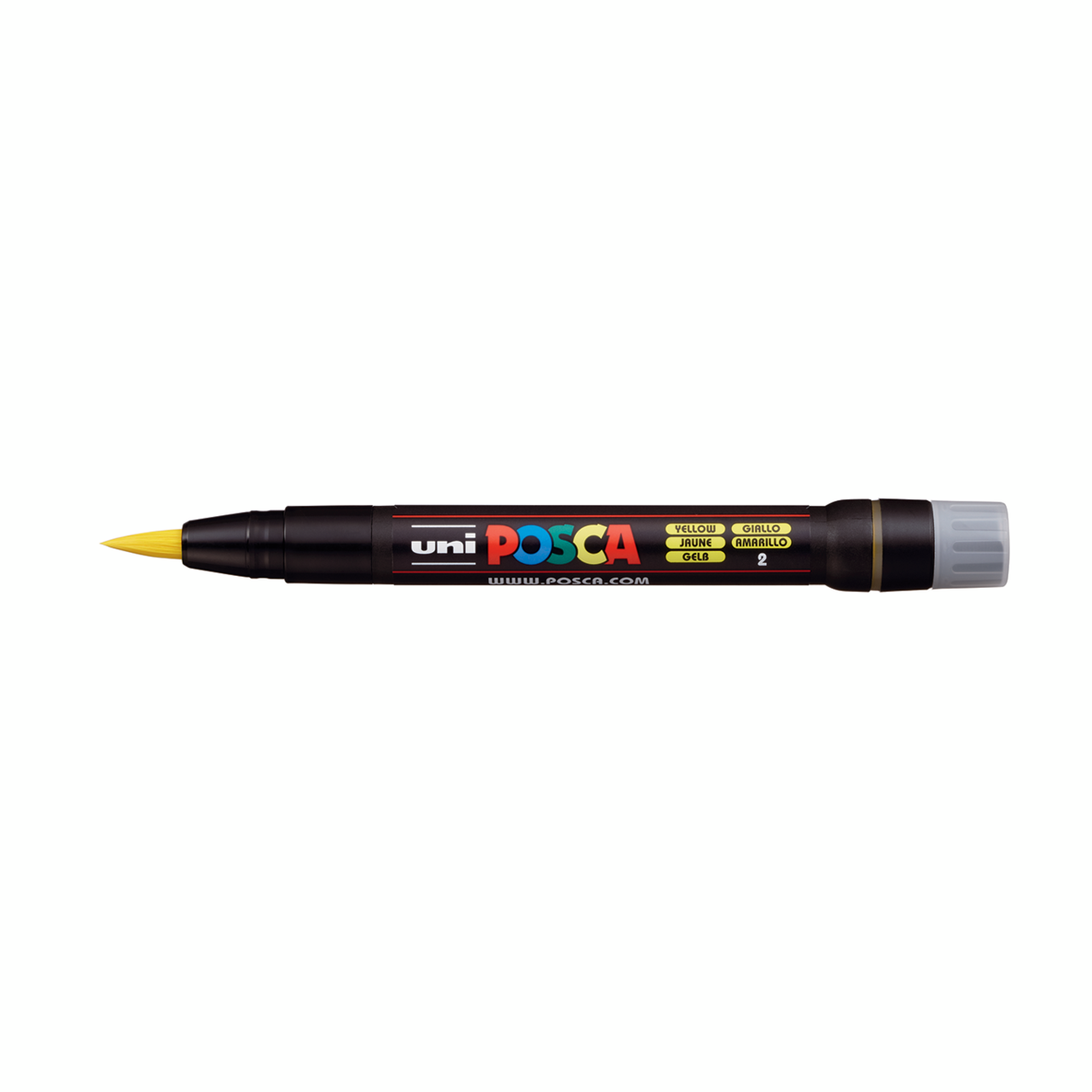 Marcador Posca Pincel PCF-350 Amarelo