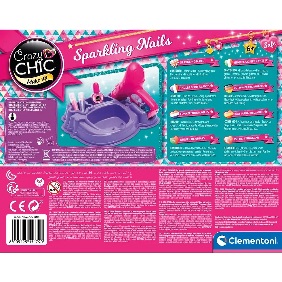 Miniatura: Clementoni - Crazy Chic "Unhas Cintilantes"