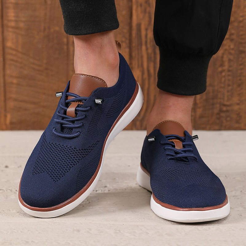 Thumbnail: Fashionable Avant Garde Men's Sports Shoes Knitted Mesh Breathable Trendy Appear