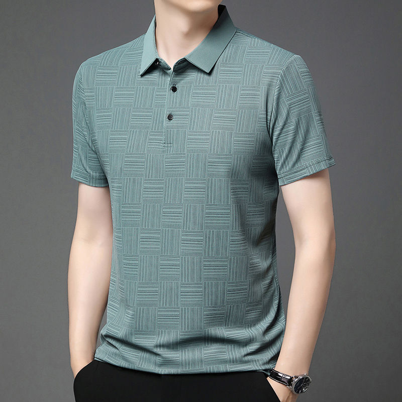 Thumbnail: Men's Casual Short sleeved POLO Shirt Fashion - Comfortable and Breathable