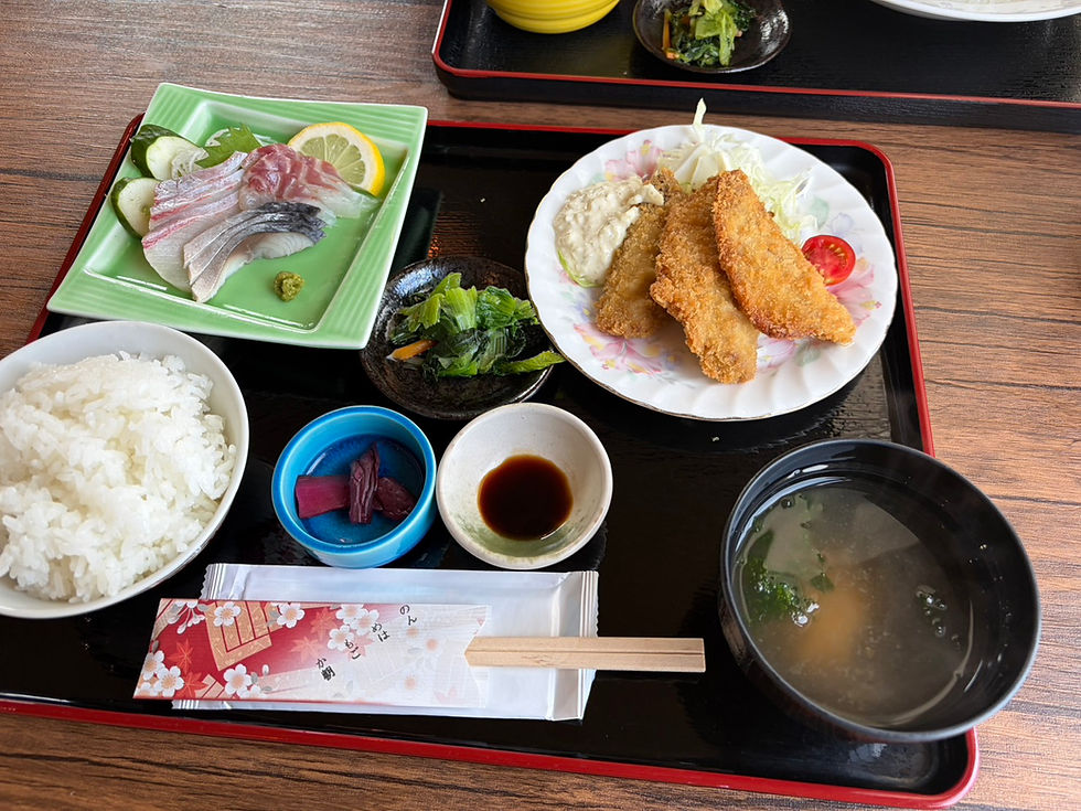 自慢のアジフライ定食