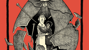 Giles Corey depicted on the cover of More Weight: A Salem Story