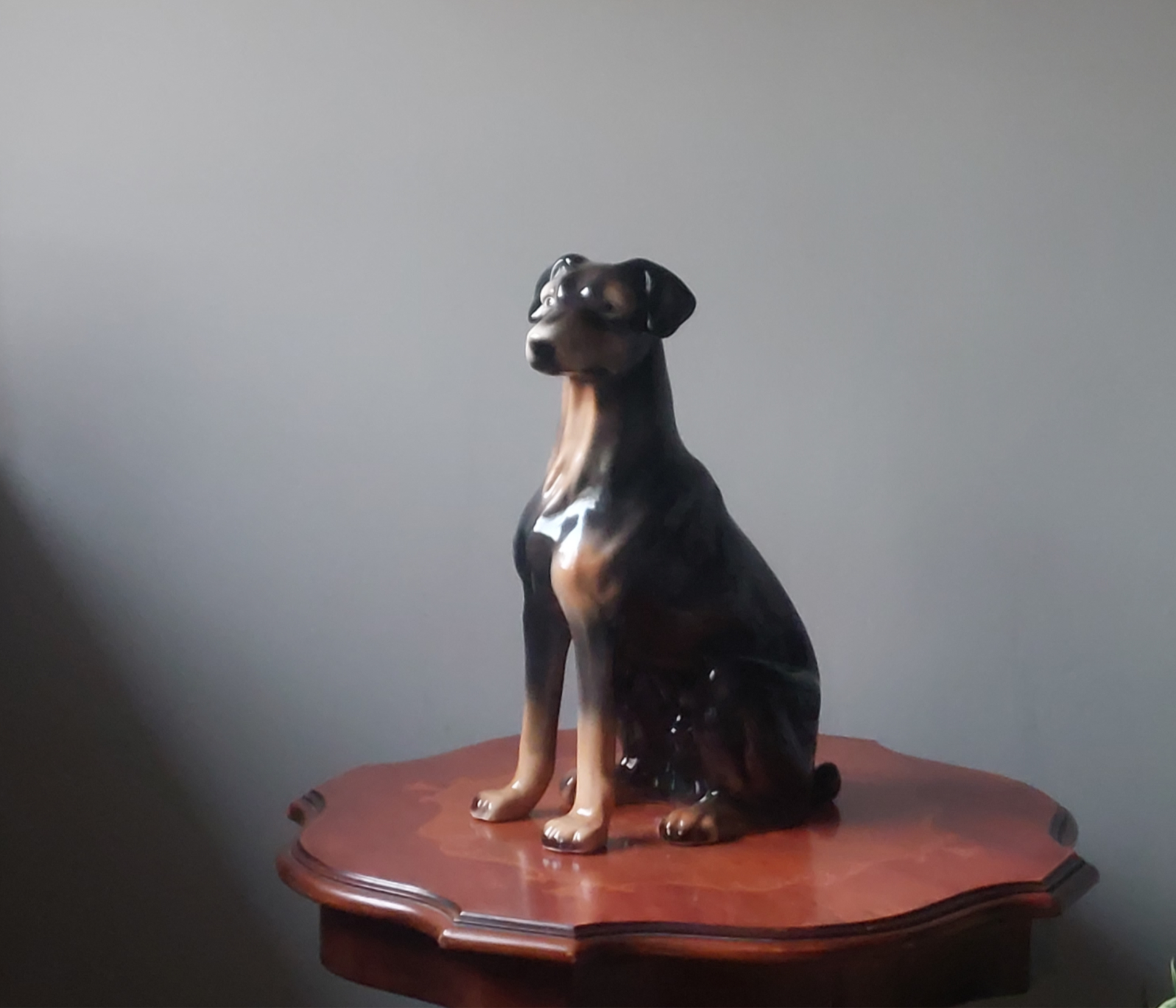 Vintage 1970s Doberman Pincher Porcelain