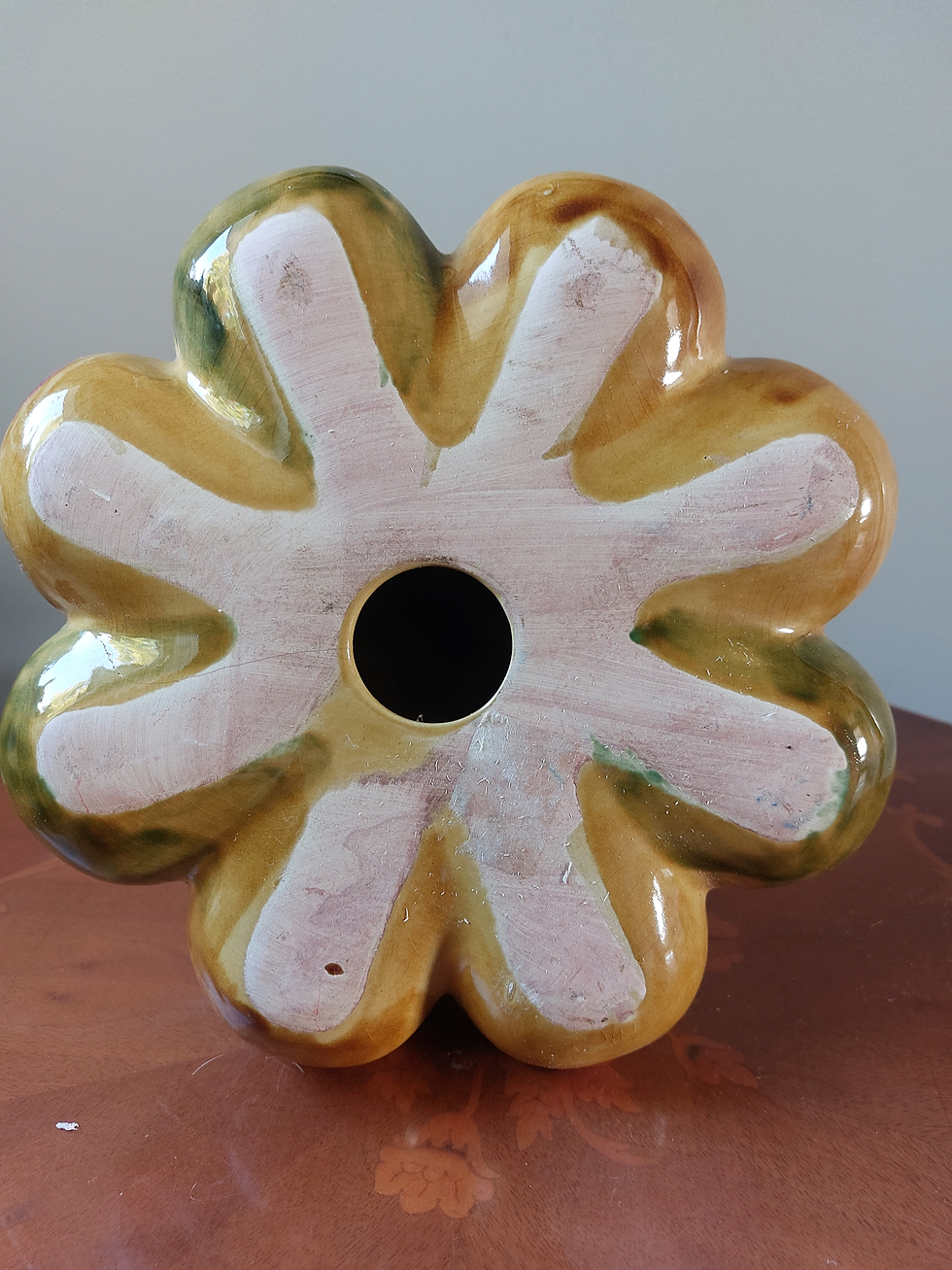Thumbnail: Late 60s Majolica glazed fruit topiary centrepieces