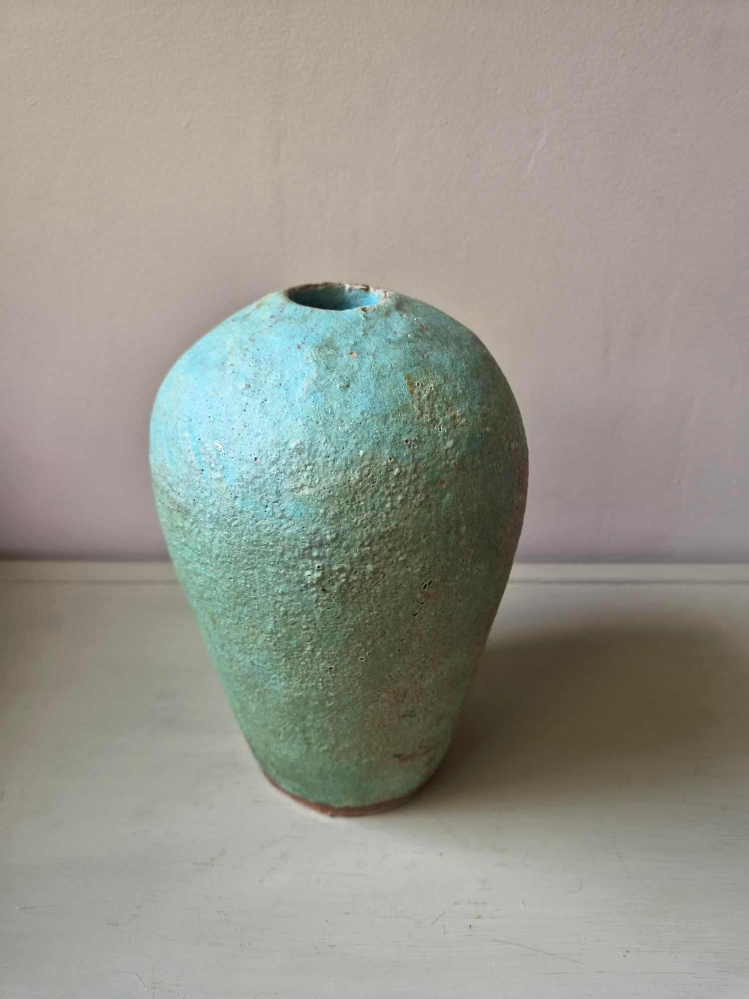 French Studio Signed Pottery Vessel 1950s