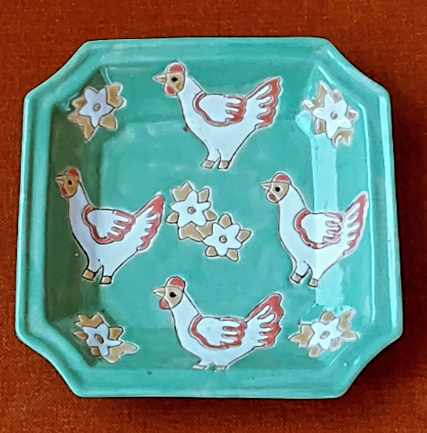 French chicken plate 50s