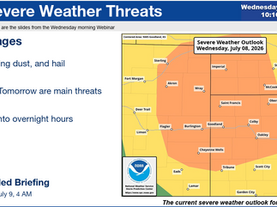 Severe Weather Expected Across Northwest Kansas Wednesday and Thursday