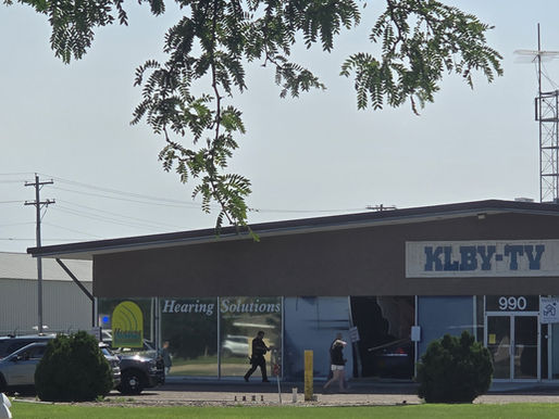 Vehicle Crashes Into Colby Plaza Building; One Person Transported