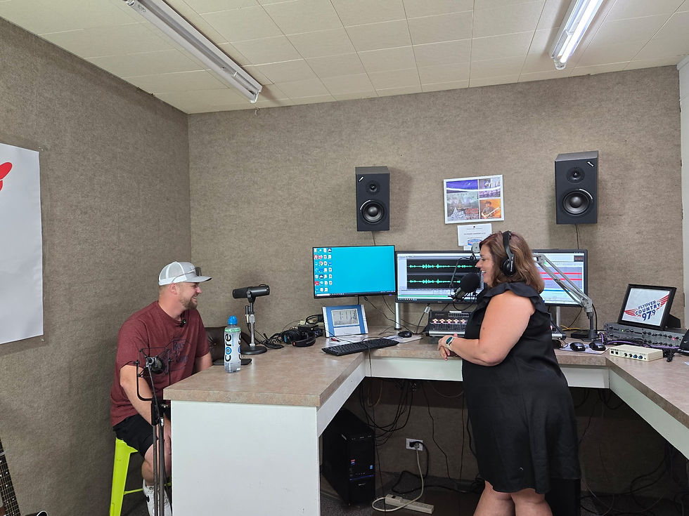 Dallas Pryor with Kristina at FlyOver Country 97.9