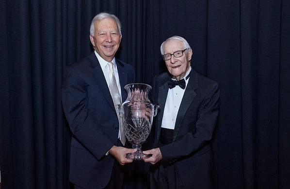 David Gregory presenting Hal Gibson with award