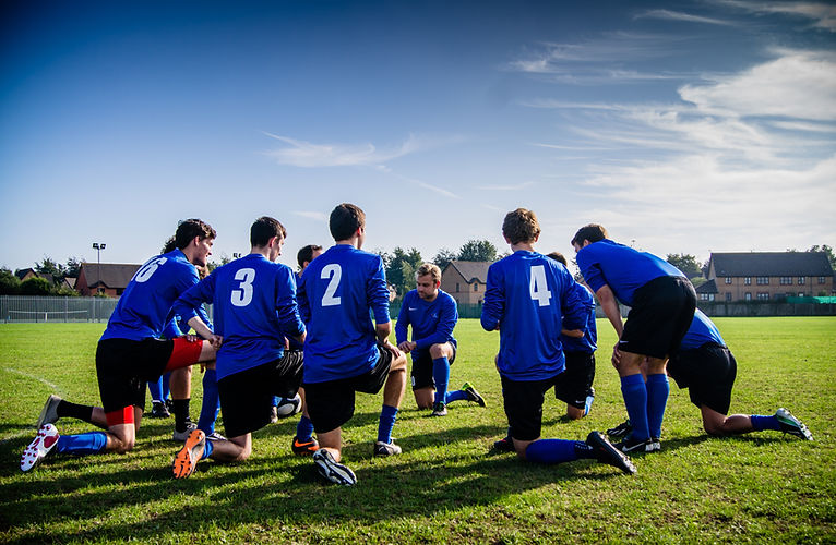 Rassemblement de l'équipe de soccer