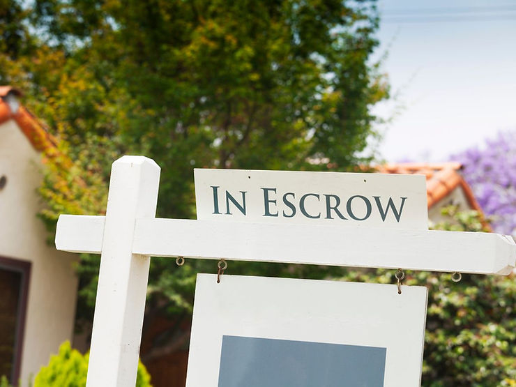 in escrow