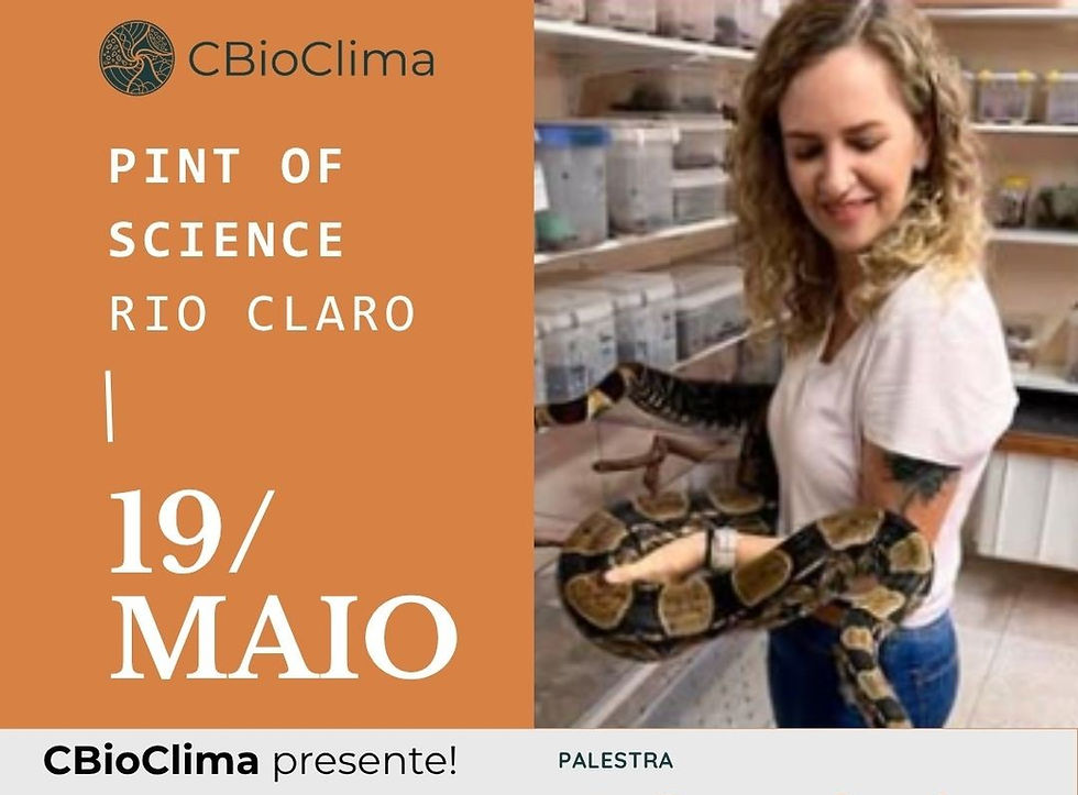 Pesquisadora Thaís Guedes participa do 1º dia do Pint of Science Rio Claro 2026