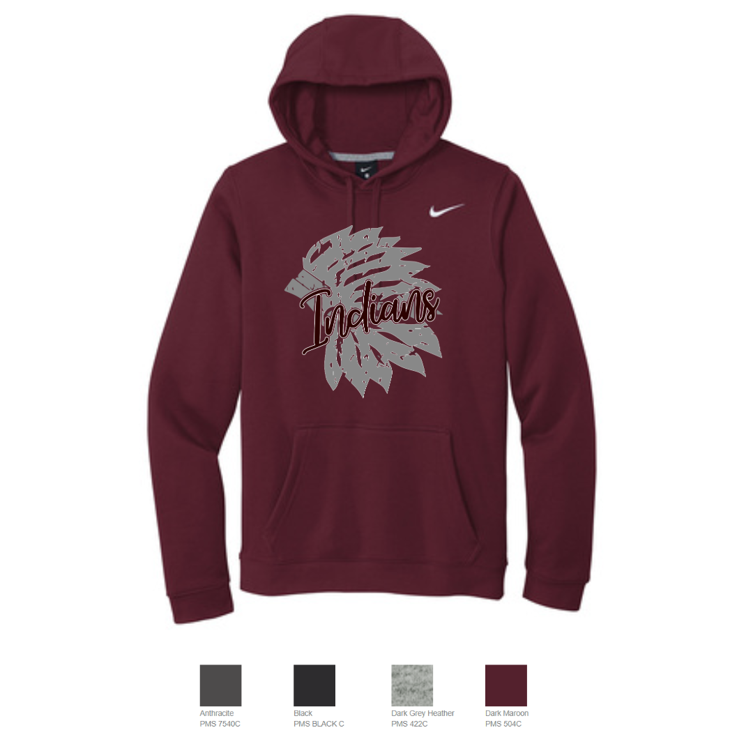 Indians Nike Club Pullover Fleece Hoodie