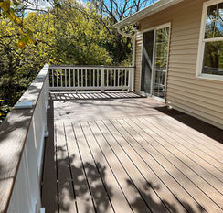 Side Deck - Saddle Decking with Fypon Cocktail Railing