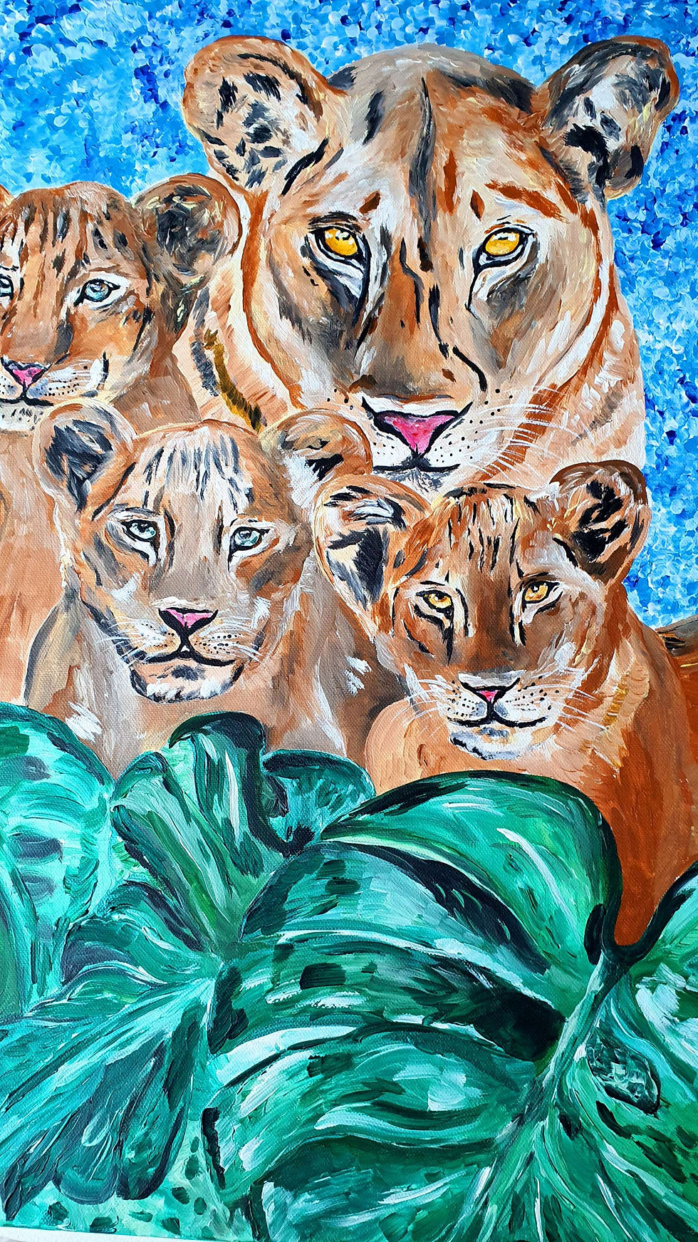 Miniatura: Lion family 