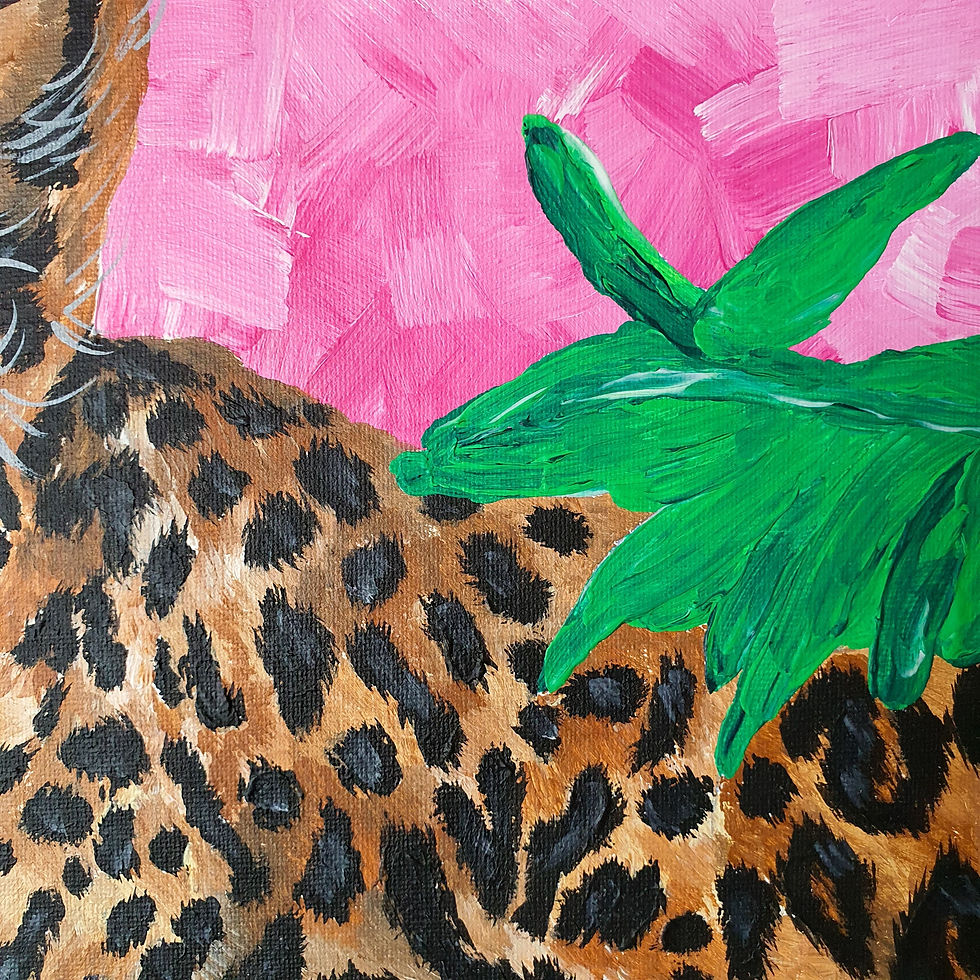 Miniatura: Pink Leopard Africa 