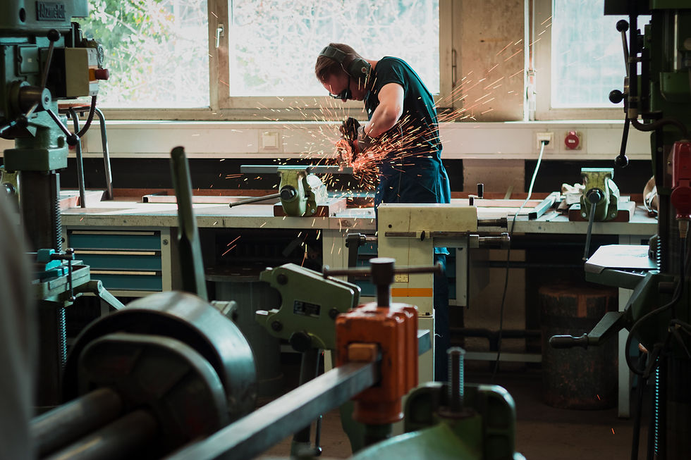 Man working in studio